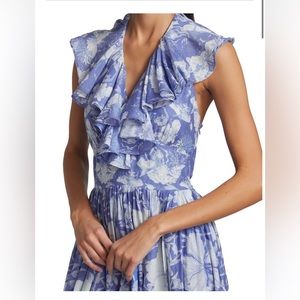 Love Shack Fancy Marinette dress in seasalt (blue) size 6